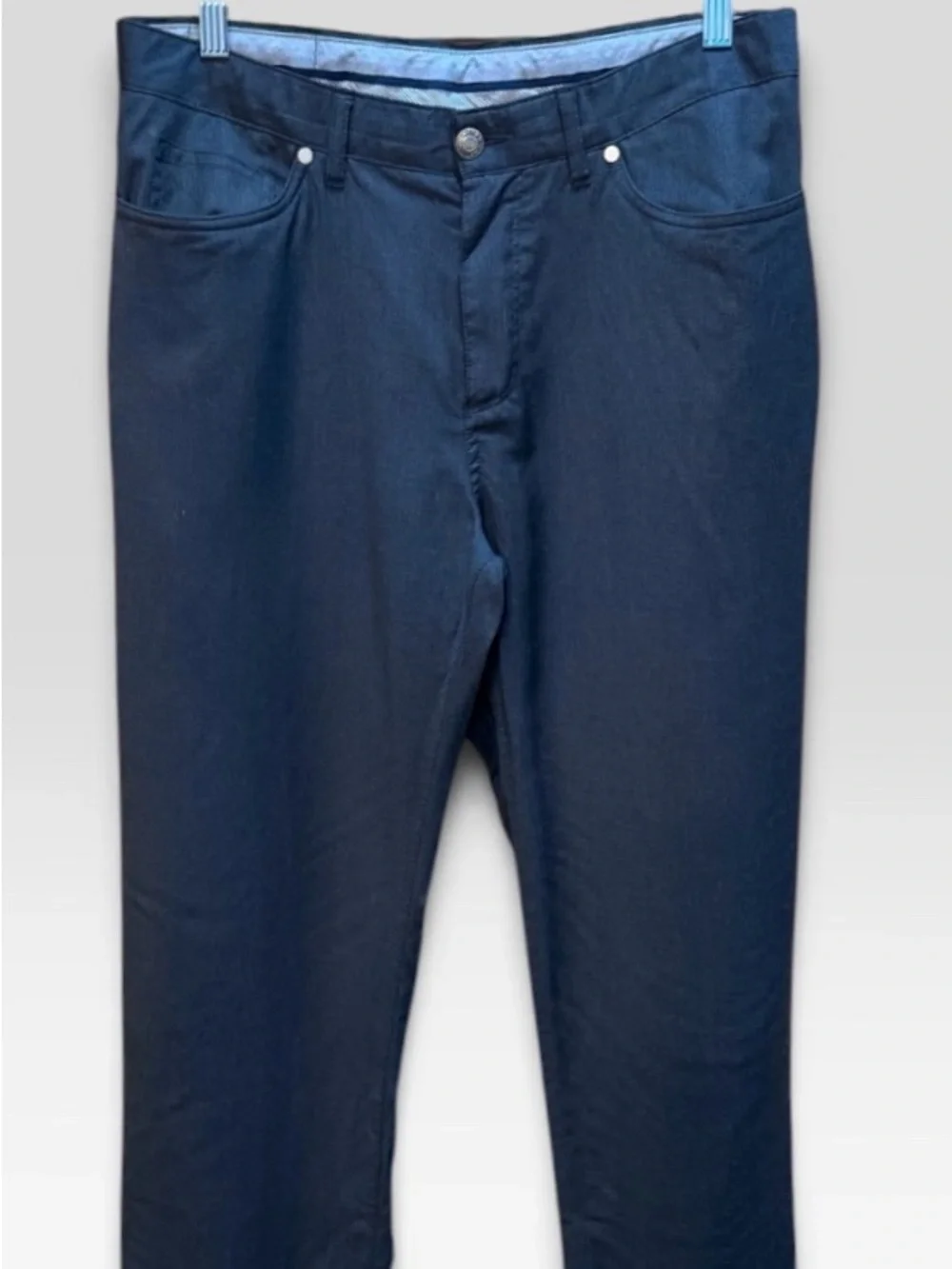 Peter Millar 100% Wool Charcoal Gray 5 Pocket Pants Size 33x33! Excellent Cond!